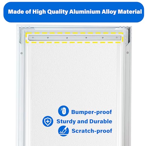 1 PCS Extra Large Aluminium Alloy Pet Door Flap Replacement Bracket Compatible with PetSafe Dog Door Replacement Flaps PAC11-11040 - Easy Installation with 304 Stainless Steel Flat Washers & Screws