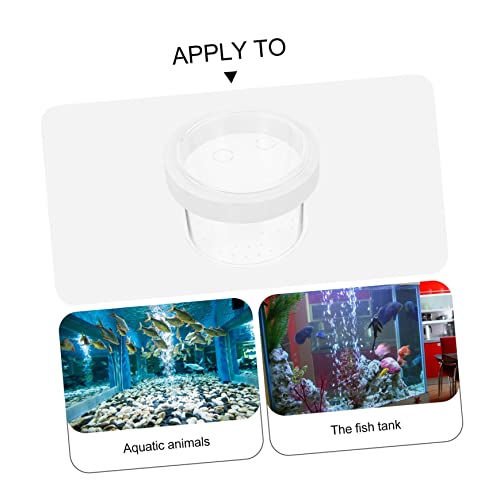 VANZACK Floating Fish Isolation Box Acrylic Fish Breeding Container for Small Aquariums Durable Transparent Hatchery with Water Permeable Design for Fry - color: Transparent