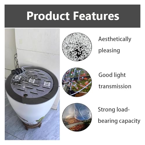 Custom Fish Tank Cover Plate, Round Clear Aquarium Cover, Cuttable Aquarium Anti-Jumping Cover, Avoid Cat Catching Fish(D-20in) - size: D-20in