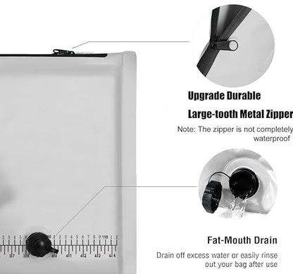 MORXPLOR Insulated Fish Cooler Bag for Fishing 41x17 47x17In 50x20In 60x24 72x30 80X40 Inches,Large Insulated Fish Kill Bag,Fishing Catch Bag Cooler with Water-resistant Zipper - color: 41 inches Light grey