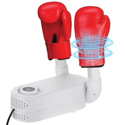 Boxing Glove Dryer with Intelligent Timer, Portable Boot Shoe Dryer with 360° Hot Air, Foldable Design for Gloves, Shoes, Socks