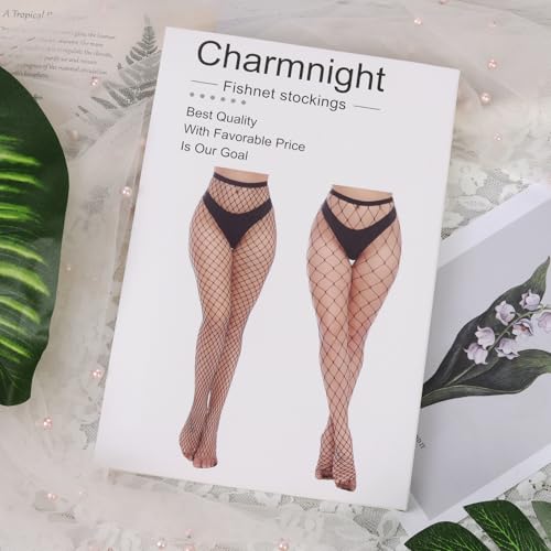 Womens High Waist Tights Fishnet Stockings Thigh High Pantyhose - color: Black-g5