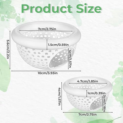2 PCS Floating Betta Hammock & Shrimp Shelter, 3D Printed Aquarium Hammock | Floating Bettas Hide and Shrimp Cave Safe Resting Spot with Feeding Ring for Bettas Small Fish Betta Fish Tank Accessories(Wh