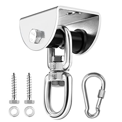 Eapele Heavy Bag Hanger, Punching Bag Mount for Ceiling 360° Swivel Wood Beam Holder for Boxing Bag, Heavy Bag, Gym Punching Bag, Speed Bag, Aerial Yoga Swing, Gymnastic Rings, Sandbag, Hammock