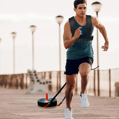 Weight Sled, Nylon Sled Harness Tire Pulling Harness Speed Training Equipment Pull Strap for Sprint Running and Football, Basketball, Soccer Workout Equipment