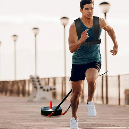 Weight Sled, Nylon Sled Harness Tire Pulling Harness Speed Training Equipment Pull Strap for Sprint Running and Football, Basketball, Soccer Workout Equipment
