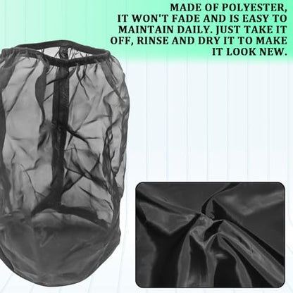 Cold Air Intake Filter Cover, Thickened Dust-proof Water-proof Motorcycle Universal Air Intake Cover Filter Sock Compatible with Harley Davidson Touring, for High Flow Cone Air Filter (L)