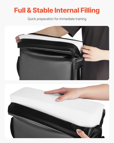 VEVOR PVC Step Over Dummy, High-Density Sponge Blocking Pad Equipment, Heavy Duty Tackle Dummies with Handles, Great for Footwork Drills Sports Training Practice - size: 2PC 24*16inch Blocking Pad