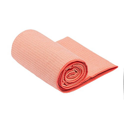 Hot Yoga Towel - Mat-Sized, Microfiber, Super Absorbent, Anti-Slip, Injury Free, 24" x 72" - Best Bikram Yoga Towel - Exercise, Fitness, Pilates Gear - color: Lotus Pink