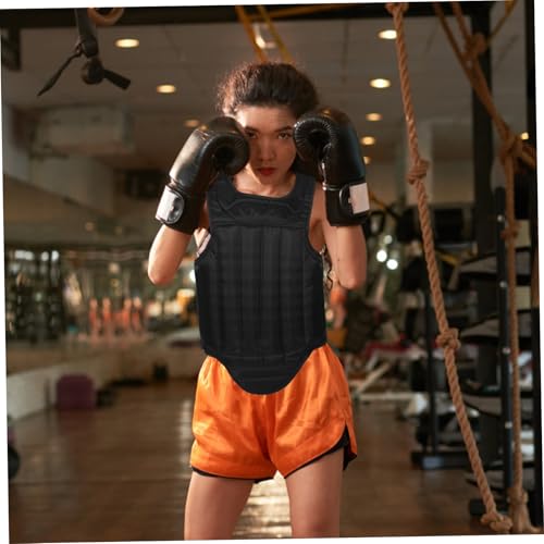 Portable Chest Protector for Boxing Training, Lightweight Dark Guard
