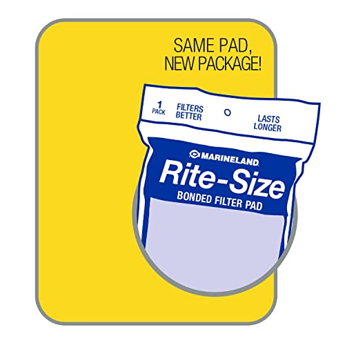 Marineland Bonded Filter Pad, Cut To Fit Any aquarium Filter, Whites & Tans, 312 sq. in. - size: 312 sq. in.