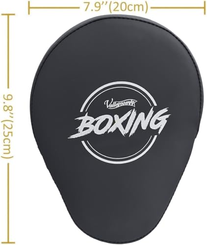 Valleycomfy Boxing Pads Curved Focus Punching Mitts for Men Women - color: Gray Pink