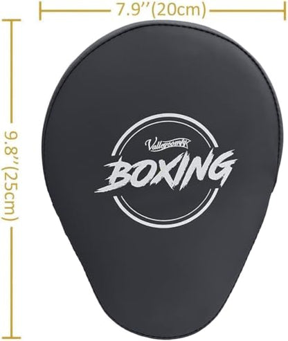 Valleycomfy Boxing Pads Curved Focus Punching Mitts for Men Women - color: Gray Pink