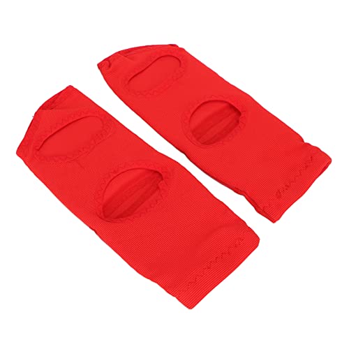Boxing Foot Protector Adult Taekwondo Training Gear, Non Slip Impact Ankle Support Pads with Foam Liner, Red PU Leather Foot Gear for Martial Arts - size: Small