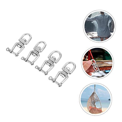 Practical Swivel Ring Rigging Set 4pcs Steel d Ring for Sandbag and Chain Extenders