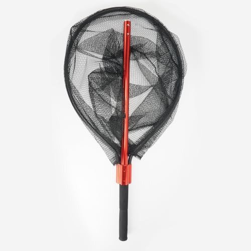 Fish Landing Net with Extendable Aluminum Telescoping Handle, Large Fishing Net for Steelhead,Catfish, Bass, Salmon, Flyfish,Trout, Flagfish, Tuna Fishing net Extend to 82 Inches - HeavyDuty