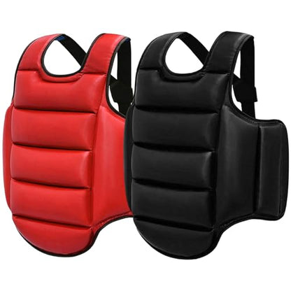 Boxing Body Protector, Reversible Chest Protector, Adjustable Taekwondo Sparring Gear, Sponge Boxing Training Equipment 160-180cm Equipment for Training Body Guard