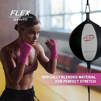 Flex Boxing Hand Wraps - 236 Inch/6M Extra Long for Premium Protection and Ultimate Performance - color: Pink