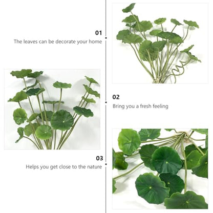VILLCASE Artificial Lotus Leaves Faux Water Lily Pads Simulation Plastic Greenery 2pcs Home Party Decoration Indoor Scenic Display