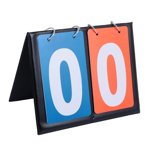 PRETYZOOM Double-Sided Flip Score Counter 2-Digit Manual Score Flipper for Sports Game Night and Training