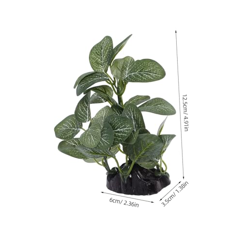 PRETYZOOM Realistic Artificial Aquarium Plants Plastic Water Grass Decor for Fish Tank Vibrant Aquatic Landscape Ornament with Base for Betta Hiding Spots Easy