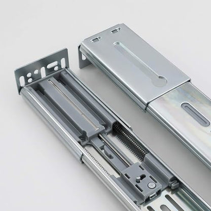 LONTAN Rear Mounting Brackets for Drawer Slide 5 Pairs B4502 Cabinet Bracket Drawer Track Guide Kitchen Replacement Parts for 1.77in(45mm) Width Furniture Gildes