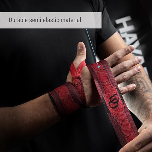 Hayabusa Marvel Hero Elite Mexican Style Boxing Hand Wraps for Men & Women - color: Daredevil