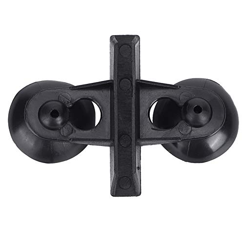 40PCS PVC Aquarium Fish Tank Suction Cup Separating Board Divider Support Clip White Black 6.5x5.3cm (Black) - color: Black