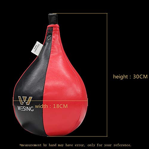Wesing Boxing Speed Bag MMA Speed Ball Muay Thai Striking Bag for Fitness Training Punching Kicking Fighting