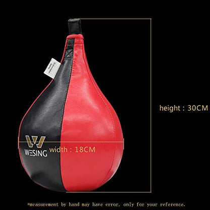 Wesing Boxing Speed Bag MMA Speed Ball Muay Thai Striking Bag for Fitness Training Punching Kicking Fighting