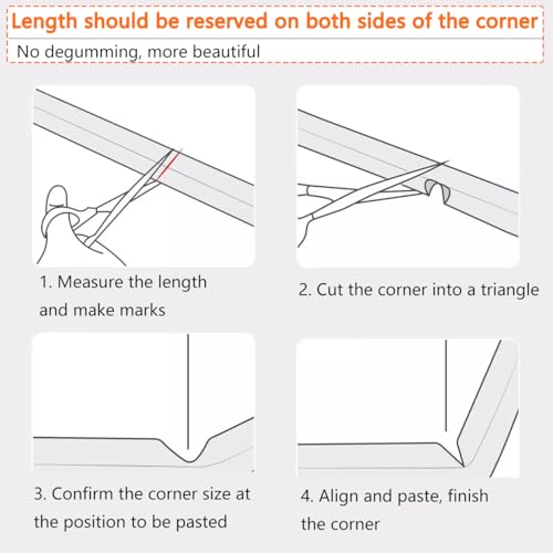 6 FT- Edge Protector 100% Silicone, Proofing Corners Clear Guards, Pre-Tape Adhesive Soft for Safety, Table Cabinets Furniture Bumper (2/5x2/5 in)