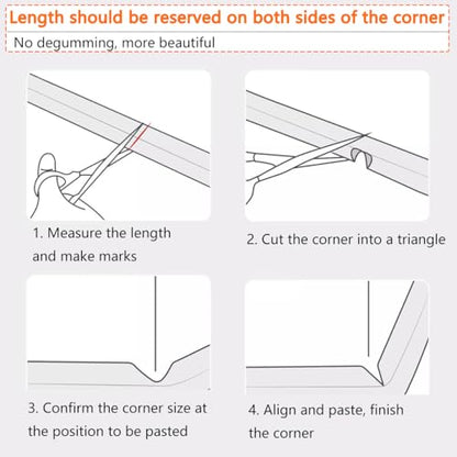 6 FT- Edge Protector 100% Silicone, Proofing Corners Clear Guards, Pre-Tape Adhesive Soft for Safety, Table Cabinets Furniture Bumper (2/5x2/5 in)