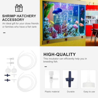 balacoo Shrimp Hatchery Kit 2 Sets Artemia Hatching DIY Incubators with Soda Bottle Accessories Fish Egg Breeding Aquarium Shrimp Care Tool