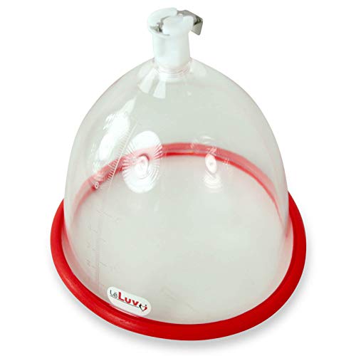 LeLuv Replacement Single Breast Suction Cup for Vacuum Pump with Quick-Disconnect Fitting, Medium - size: Medium