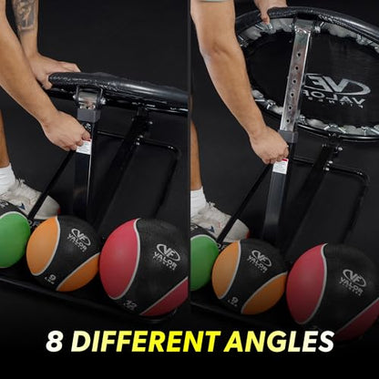 Valor Fitness Adjustable Medicine Ball Rebounder Trainer