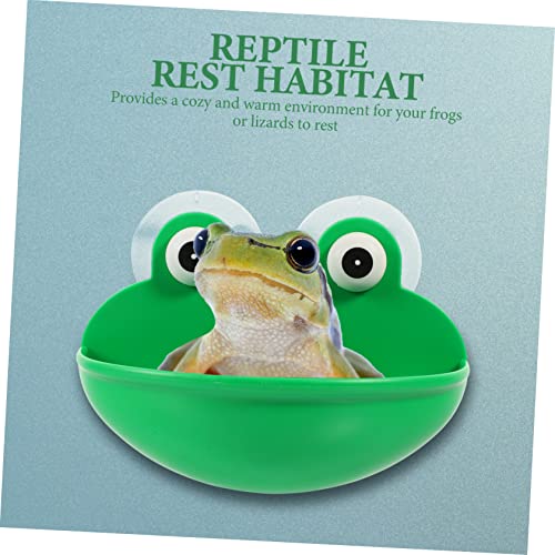 BESPORTBLE 2pcs Reptile Habitat Rest Platform Suction Cup Lightweight Gecko Feeding Stand for Frogs Toads and Lizards for Terrarium Decoration and Cozy Environment