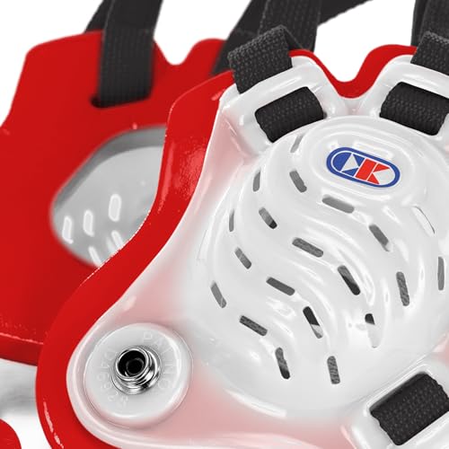 Cliff Keen Tornado Wrestling Headgear - color: Translucent / Scarlet / Black, size: One Size