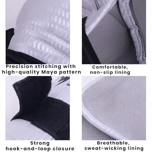 Taekwondo Sparring Gear Set with Helmet, Chest Guard, Arm & Shin Guards, Gloves & Foot Pads, Durable Lightweight Karate Protective Gear for Kids Youth Adults, Training Equipment with Carry Bag(1#)