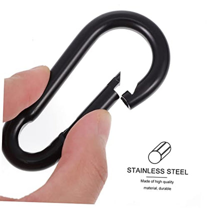 Swing Spring Stainless Steel Outdoor Hammock Chair Hanging Twist Coil - color: Black
