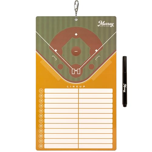 Murray Sporting Goods Baseball Team Colors Dry Erase Coaches Clipboard - style: Gold
