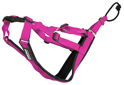 Adjustable Sled Pro Harness - Small, Pink, Dog Pulling Harness for Large Breeds & Giant Dogs, Great for Dog Joring - color: Pink, size: Small
