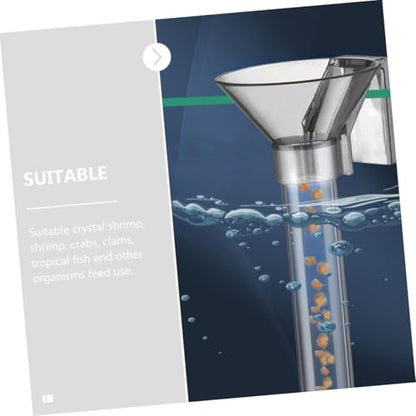TOYANDONA Multifunctional Fish Feeder Tube Shrimp Feeder Aquarium Feeding Accessory Fish Tank Tool and Shrimp Breeding