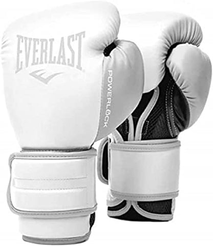 Everlast Powerlock 2 Boxing Gloves | Heavy Bag, Pro Flight | White | 16oz