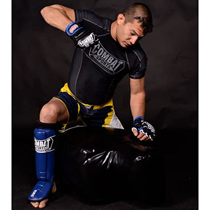 Combat Sports Pro-Style MMA Shin Guards - color: Red, size: X-Large