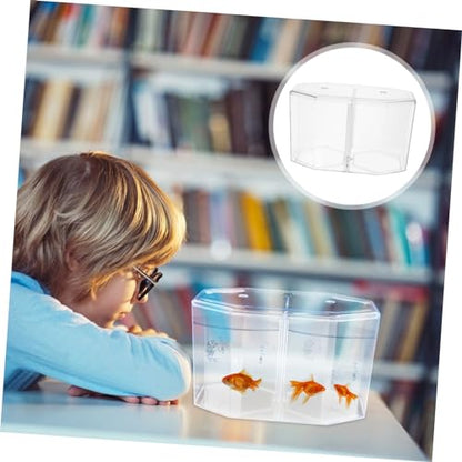 Happyyami Fish Breeding Container Transparent Divider Tank Removable Partition for Guppy Shrimp and Clownfish Breeder Box for Aquariums