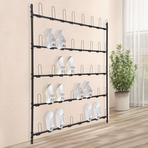 Metal Boxing Gloves Drying Rack, Wall Mount Boxing Glove Storage Garage, Commercial Wall Display for Gloves, Metal Boxing Gloves to Dry Out, Holds 20 Pair of Gloves