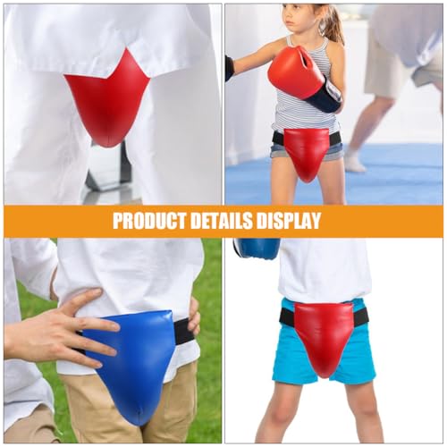 KICHOUSE 2pcs Groin Protector Boxing Groin Guard Wear-Resistant Integrated Crotch Fighting Protector for Martial Arts Training Taekwondo Sparring