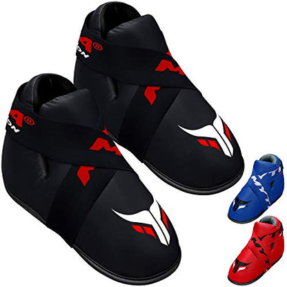 Mytra Fusion Semi Contact Boots – Kickboxing Boots and Foot Pads for Sparring, MMA, Muay Thai, Karate, Training, Fighting and Martial Arts - size: Small