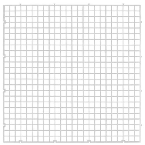 16PCS Fish Tank Dividers Lid, Aquarium Grid Bottom Isolation Tray Board, Plastic Egg Crate - color: Clear, size: 16PCS