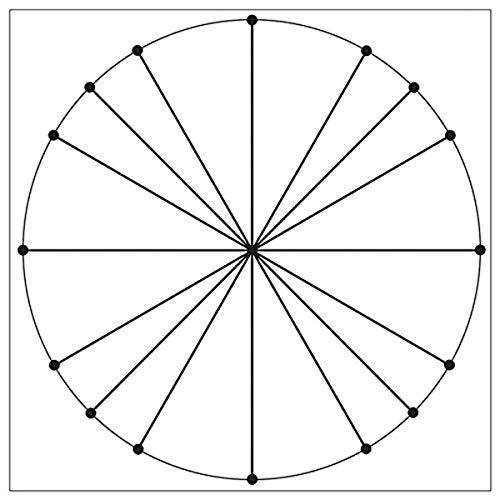 502899 Static Cling Grid, Unit Circle